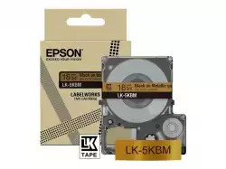 EPSON Metallic Tape Gold/Black 18mm 9m LK-5KBM