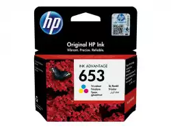 HP 653 Tri-color Original Ink Advantage Cartridge                          