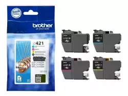 BROTHER LC421VAL 4pack Ink Cartridge up to 200 pages with DR Security Tag