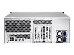 QNAP 24-Bay 4U Rackmount NAS Intel Xeon E-2236 6 cores/12 threads 3.4GHz processor 128GB ECC DDR4 24x2.5inch/3.5inch SATA