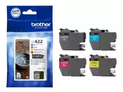 BROTHER Black Cyan Magenta and Yellow Ink Cartridges Multipack Each cartridge prints up to 550 pages - DR Version