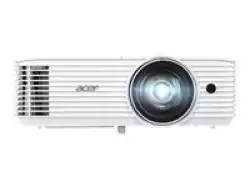 Acer Projector S1386WH, DLP, Short Throw, WXGA (1280x800), 3600 ANSI Lumens, 20 000:1, 1x, 3D ready, HDMI, VGA out, DC Out (5V/1A, USB-A), RCA, Audio in/out, Speaker 16W, Bluelight Shield, Bag, 3.1kg, 3Y, White