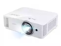 Acer Projector S1386WH, DLP, Short Throw, WXGA (1280x800), 3600 ANSI Lumens, 20 000:1, 1x, 3D ready, HDMI, VGA out, DC Out (5V/1A, USB-A), RCA, Audio in/out, Speaker 16W, Bluelight Shield, Bag, 3.1kg, 3Y, White
