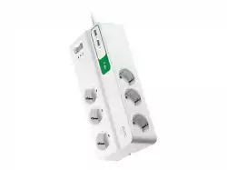 APC Essential SurgeArrest 6 outlets with 5V 2.4A 2 port USB charger 230V