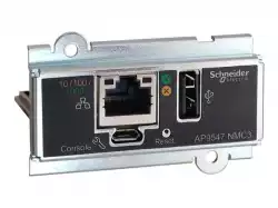 APC Network Management Card 3 UPS Network Management Cards for Easy UPS 3 Series 3-Phase remotely monitor and manage the UPS