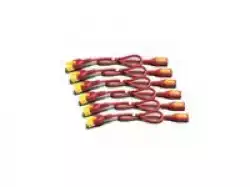 APC Power cable power IEC 60320 C13 locking to IEC 60320 C14 locking 60cm red pack of 6