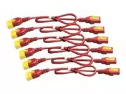 APC Power cable kit power IEC 60320 C13 to IEC 60320 C14 10 A 1.2m red