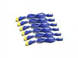 APC Power Cord Kit 6 ea Locking C13 to C14 1.8m Blue