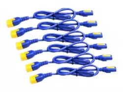 APC Power Cord Kit 6 ea Locking C13 to C14 1.8m Blue