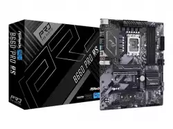 ASROCK Main Board Desktop B660 PRO RS (S1700, 4x DDR4, 2x PCIe x16, 2x PCIe x1, 4x SATA3 6.0Gb/s, 2x m.2 PCIe, 9x USB 3.2, 4x USB 2.0, 1x Com port header, 1x HDMI, 1x DP 1.4, GLAN, ATX) Retail