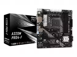 ASROCK Main Board Desktop A320M PRO4-F (AM4, 4xDDR4, 1xPCI-E x1, 1xPCI-E x16, HDMI, DVI-D, D-Sub, 4 SATA3, mATX, retail)