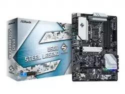 ASROCK Main Board Desktop B560 STEEL LEGEND (S1200, B560, 4xDDR4, 1xPCIe 4.0x16, 1xPCIe 3.0x16, 2xPCIe 3.0x1, 6xSATA, 1xM.2 PCIe Gen4x4, 1xM.2, 2x USB3.2 Gen2, 6x USB3.2 Gen1, DP, HDMI, 2.5GLAN, POLYCHROME RGB, ATX, Retail)