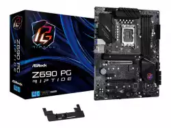 ASROCK Main Board Desktop Z690 PG Riptige (S1700, Z690, 4x DDR4, 2x PCIe x16, 3x PCIe x1, 8x SATA3 6.0Gb/s, 2x m.2 PCIe Gen4x4, RAID 0,1,5,10, 9x USB 3.2, 1x USB-C 1x RJ-45 2.5G Lan, HDMI, SPDIF, ATX, Retail