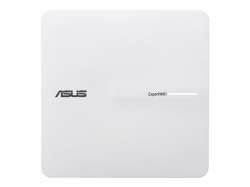 Asus Business PoE Access Point ExpertWiFi EBA63, AX3000, Dual-Band, Quad-Core 1.7GHz CPU, 256MB/512MB Flash/RAM, Gigabit, OFDMA, Beamforming, WPA, WPS, SSH, 5 SSIDs, SDN, PoE & PoE+, wall mounting/ceiling,White