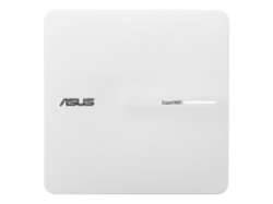 Asus Business PoE Access Point ExpertWiFi EBA63, AX3000, Dual-Band, Quad-Core 1.7GHz CPU, 256MB/512MB Flash/RAM, Gigabit, OFDMA, Beamforming, WPA, WPS, SSH, 5 SSIDs, SDN, PoE & PoE+, wall mounting/ceiling,White