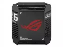 Asus Gaming Mesh WiFi system, ROG Rapture GT6 2PK, AX10000,Tri-Band, up to 540m2, Tri-Core 1.7GHz CPU, 256MB/512MB Flash/RAM, 2.5G port, AiProtection Pro, Adaptive QoS, VPN server/client, IPTV, OFDMA, MU-MIMO, Beamforming, Link Aggregation, AiMesh, Black
