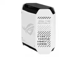 Asus Gaming Mesh WiFi system, ROG Rapture GT6 2PK, AX10000,Tri-Band, up to 540m2, Tri-Core 1.7GHz CPU, 256MB/512MB Flash/RAM, 2.5G port, AiProtection Pro, Adaptive QoS, VPN server/client, IPTV, OFDMA, MU-MIMO, Beamforming, Link Aggregation, AiMesh, White