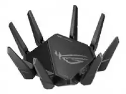 Asus Gaming Wireless Router,ROG Rapture GT-AX11000 Pro, AX11000, Tri-Band, Quad-Core 2.0GHz CPU, 256MB/1GB Flash/RAM, 10G port, AiProtection Pro, Adaptive QoS, VPN Fusion, IPTV, OFDMA, MU-MIMO, Beamforming, Link Aggregation, Port forwarding, AiMesh, Black