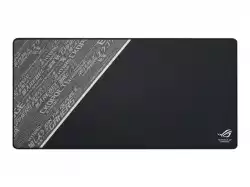 Asus ROG Sheath BLK LTD with extra-large, gaming-optimized cloth surface, anti-fraying stitched frame, and non-slip rubber base,Black