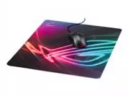 Asus ROG Strix Edge large, vertical gaming mouse pad with gaming-optimized surface, full-color anti-fray stitched edges and a non-slip rubber base