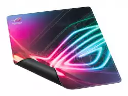 Asus ROG Strix Edge large, vertical gaming mouse pad with gaming-optimized surface, full-color anti-fray stitched edges and a non-slip rubber base
