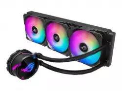 ASUS ROG STRIX LC 360 RGB all-in-one liquid CPU cooler with Aura Sync RGB and ASUS ROG 120mm ARGB radiator fan