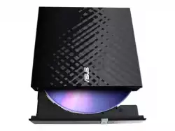 ASUS SDRW-08D2S-U Lite ext.Slim DVD Writer 8x DVD±R 6x DVD±R DL 5x DVD-RAM USB 2.0 incl.Cyberlink Power2Go black