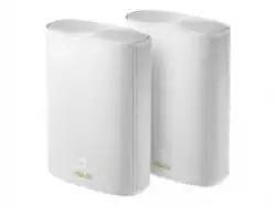 Asus Mesh WiFi, ZenWiFi AX Hybrid XP4 2PK, AX1800 + AV1300, Dual-Band, coverage up to 500m2, Quad-Core 1.2GHz CPU, 256MB/512MB Flash/RAM, Gigabit, AiProtection Pro, Adaptive QoS, VPN server/client, IPTV, OFDMA, Beamforming, AiMesh, White