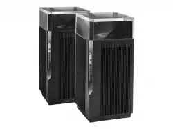 Asus Mesh WiFi system, ZenWiFi Pro ET12 1PK, AXE11000, Tri-Band, coverage up to 310m2, Quad-Core 2.0GHz CPU, 256MB/1GB Flash/RAM, 2.5G dual-port, AiProtection Pro, Adaptive QoS, VPN server/client, IPTV, OFDMA, Beamforming, Link Aggregation, AiMesh,Black