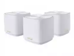 Asus Mesh WiFi, ZenWiFi XD4 Plus 3PK, AX1800, Dual-Band, coverage up to 446m2, Dual-Core CPU, 128MB/256MB Flash/RAM, Gigabit, AiProtection Classic, Traditional QoS, VPN server/client, IPTV, AiMesh, montare pe perete, White