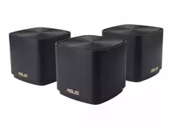 Asus Mesh WiFi, ZenWiFi XD4 Plus 3PK, AX1800, Dual-Band, coverage up to 446m2, Dual-Core CPU, 128MB/256MB Flash/RAM, Gigabit, AiProtection Classic, Traditional QoS, VPN server/client, IPTV, AiMesh, montare pe perete, Black