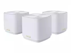 Asus Mesh WiFi, ZenWiFi XD4 Plus 3PK, AX1800, Dual-Band, coverage up to 446m2, Dual-Core CPU, 128MB/256MB Flash/RAM, Gigabit, AiProtection Classic, Traditional QoS, VPN server/client, IPTV, AiMesh, montare pe perete, White