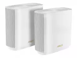 Asus Mesh WiFi system, ZenWiFi XT9 2PK, AX7800, Tri-Band, coverage up to 530m2, Quad-Core 1.7GHz CPU, 256MB/1GB Flash/RAM, 2.5G port, AiProtection Pro, Adaptive QoS, VPN server/client, IPTV, OFDMA, Beamforming, Link Aggregation, AiMesh, White