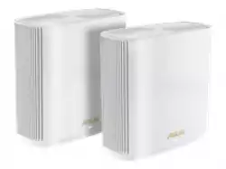 Asus Mesh WiFi system, ZenWiFi XT9 2PK, AX7800, Tri-Band, coverage up to 530m2, Quad-Core 1.7GHz CPU, 256MB/1GB Flash/RAM, 2.5G port, AiProtection Pro, Adaptive QoS, VPN server/client, IPTV, OFDMA, Beamforming, Link Aggregation, AiMesh, White