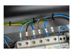 BROTHER Heat Shrink Tube Black on Yellow 11.2mm