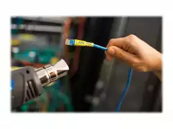 BROTHER Heat Shrink Tube Black on Yellow 11.2mm