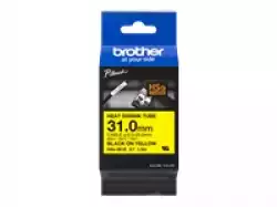 BROTHER HSe-661E Heat Shrink Tube Black on Yellow 31.0mm