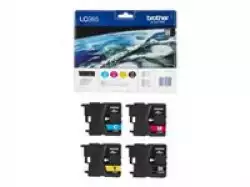 BROTHER LC-985 ink cartridge black and tri-colour standard capacity bl 300 pages cl 260 pages 4-pack blister without alarm