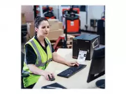 BROTHER TJ-4005DN Label printer direct thermal Roll 12cm 203dpi 152mm/sec USB 2.0 LAN serial USB 2.0 host