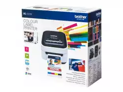 BROTHER VC-500W Label printer colour direct thermal Roll 5cm 313dpi 8mm/secmono/8mm/seccolour USB 2.0 Wi-Fi Cutter
