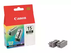 CANON BCI-15BK ink cartridge black standard capacity 2x5.3ml 2x121 pages 2-pack