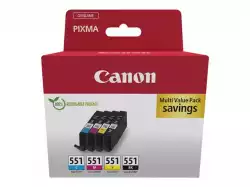 CANON CLI-551 Ink Cartridge C/M/Y/BK MULTI                          