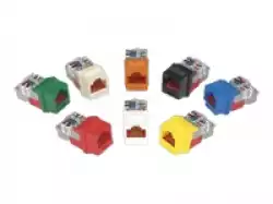 Cat 5e UTP NetKey™ universal keystone jack arctic white, RoHS complaint