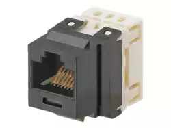Cat 6 UTP NetKey&trade; universal keystone jack black, RoHS complaint                          