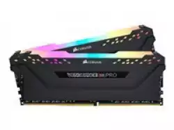 CORSAIR 16GB RAMKit 2x8GB DDR4 3200MHz 2x288 DIMM Unbuffered 16-18-18-36 Vengeance RGB Pro Black Heat Spreader RGB LED 1.35V XMP2.0