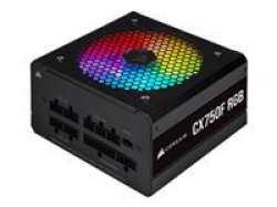 CORSAIR CX Series, CX750F 750W 80+ Bronze Fully Modular PSU, RGB, Black