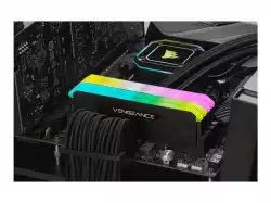 CORSAIR VENGEANCE RGB RS 8GB DDR4 3200MHz DIMM Unbuffered 16-20-20-38 Black PCB 1.35V XMP 2.0