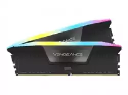 CORSAIR DDR5 7200MT/s 32GB 2x16GB DIMM Unbuffered 34-44-44-96 OC PMIC XMP 3.0 VENGEANCE RGB DDR5 Black Heatspreader RGB LED