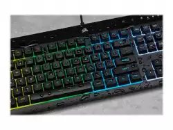 Corsair K55 RGB PRO Gaming Keyboard, Backlit Zoned RGB LED, Rubberdome