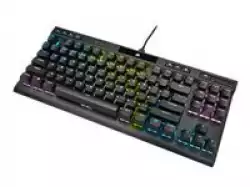 Corsair K70 RGB TKL CHAMPION SERIES Tenkeyless Mechanical Gaming Keyboard, Backlit RGB LED, CHERRY MX Red, Black, Black PBT Keycaps